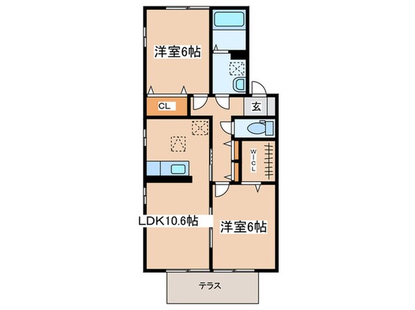 エテルナコートBの物件間取画像